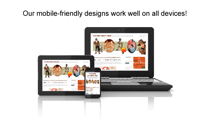 Four Story Design creates mobile-friendly websites to work well on all devices